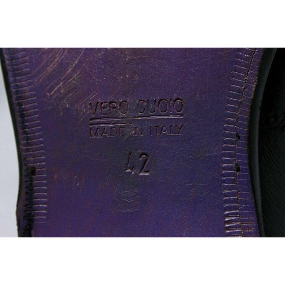 Paolo Iantorno Men\'s Black Eel Skin Penny Loafer 9 main image 9